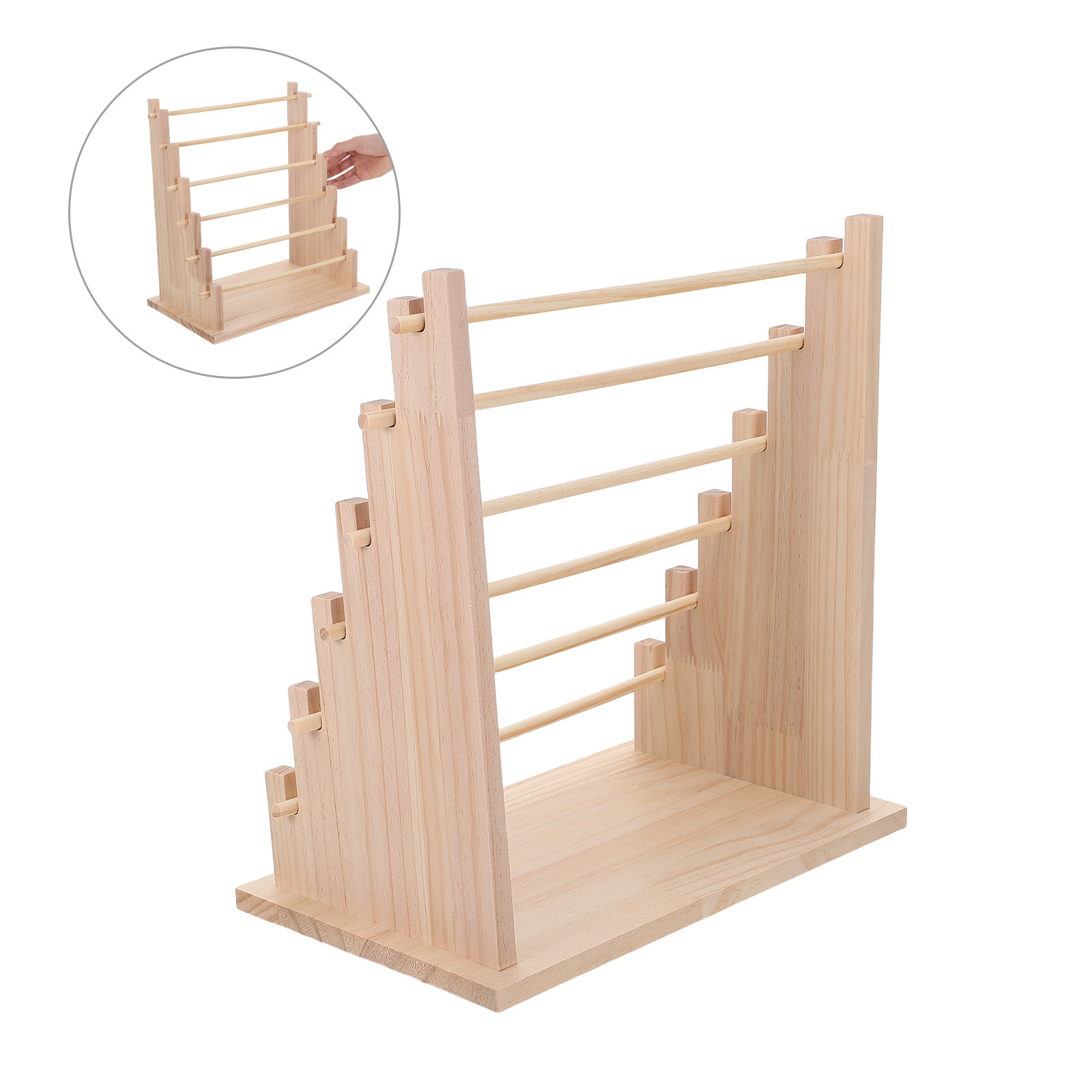 6 Tier Wooden Ribbon Storage R - огляд і ціна The Florist Supply Shop