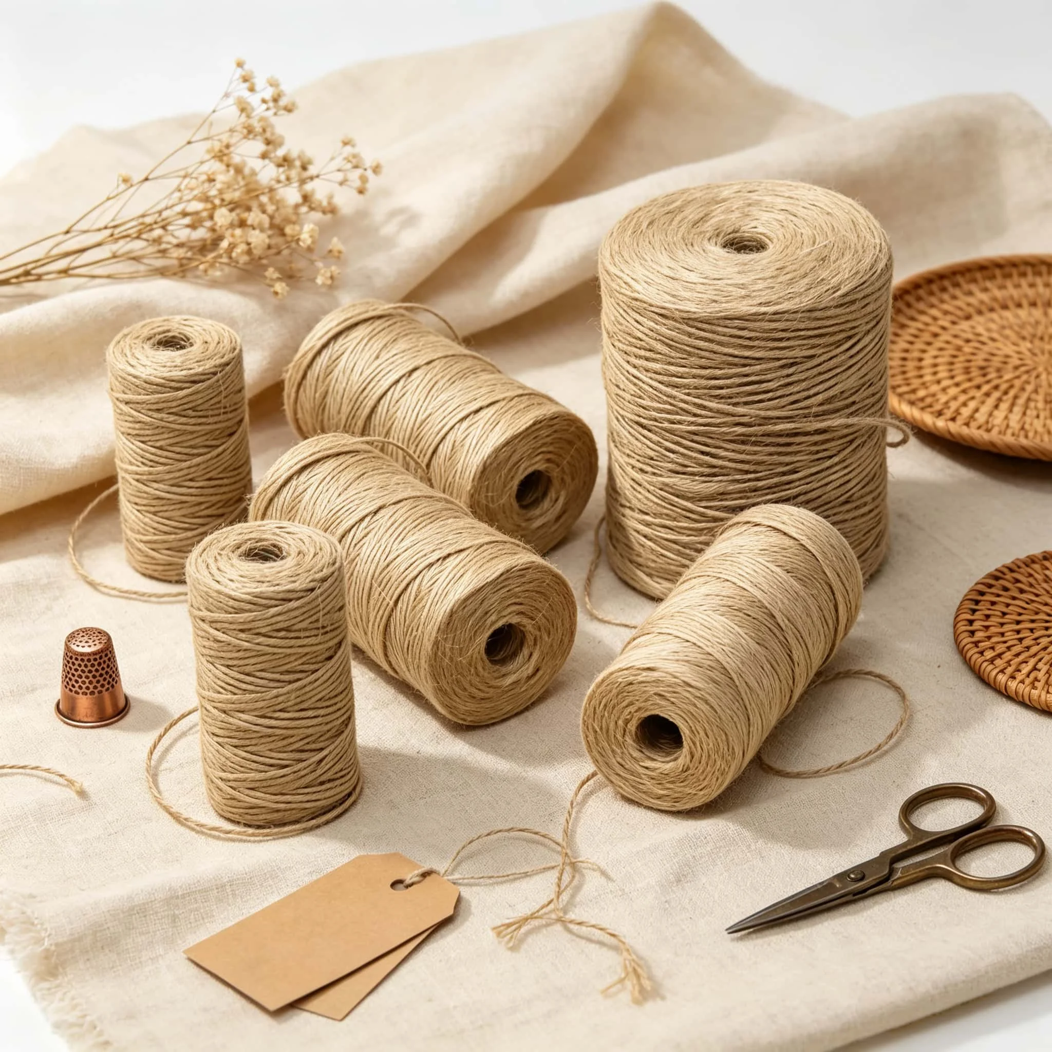 Natural Jute Twine 1mm 2mm 10M - огляд і ціна Natural Florist Supply