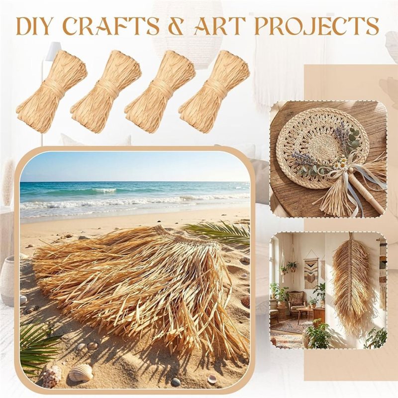 Natural Raffia Straw For Flori - огляд і ціна Natural Florist Supply