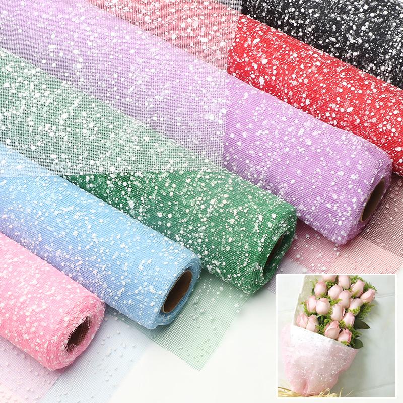 Snowflake Yarn Wrapping Mesh P - огляд і ціна Florist Supply Paper
