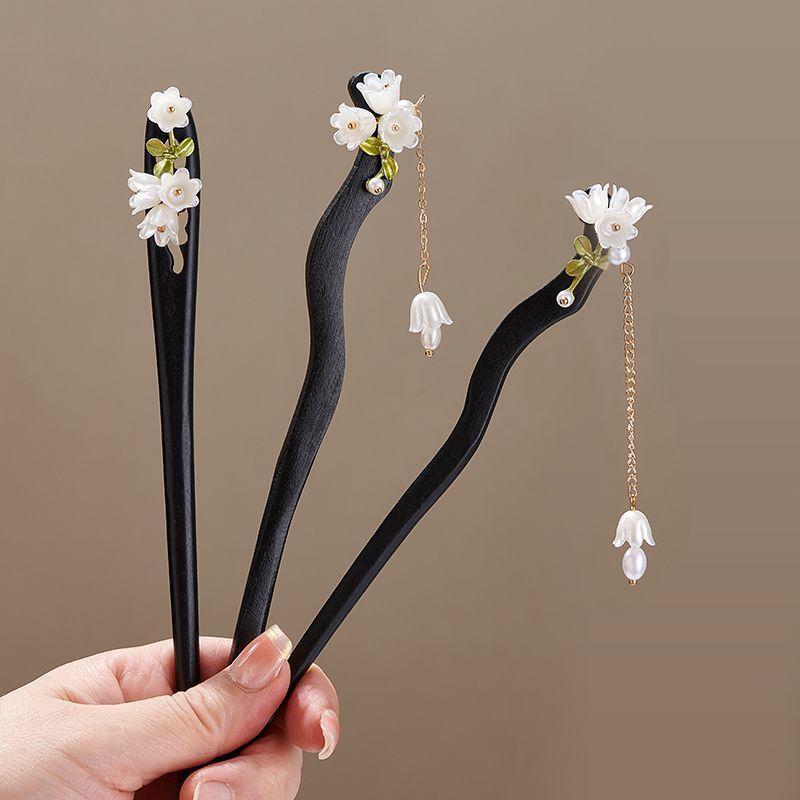 Wooden Flower Hairpin Vintage  - огляд і ціна Supply Florist