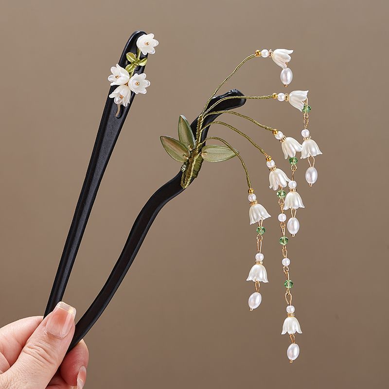 Wooden Flower Hairpin Vintage  - огляд і ціна Supply Florist
