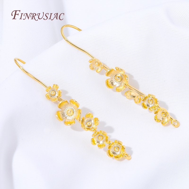 18K Gold Plated Flower Earring - огляд і ціна Flower Supply